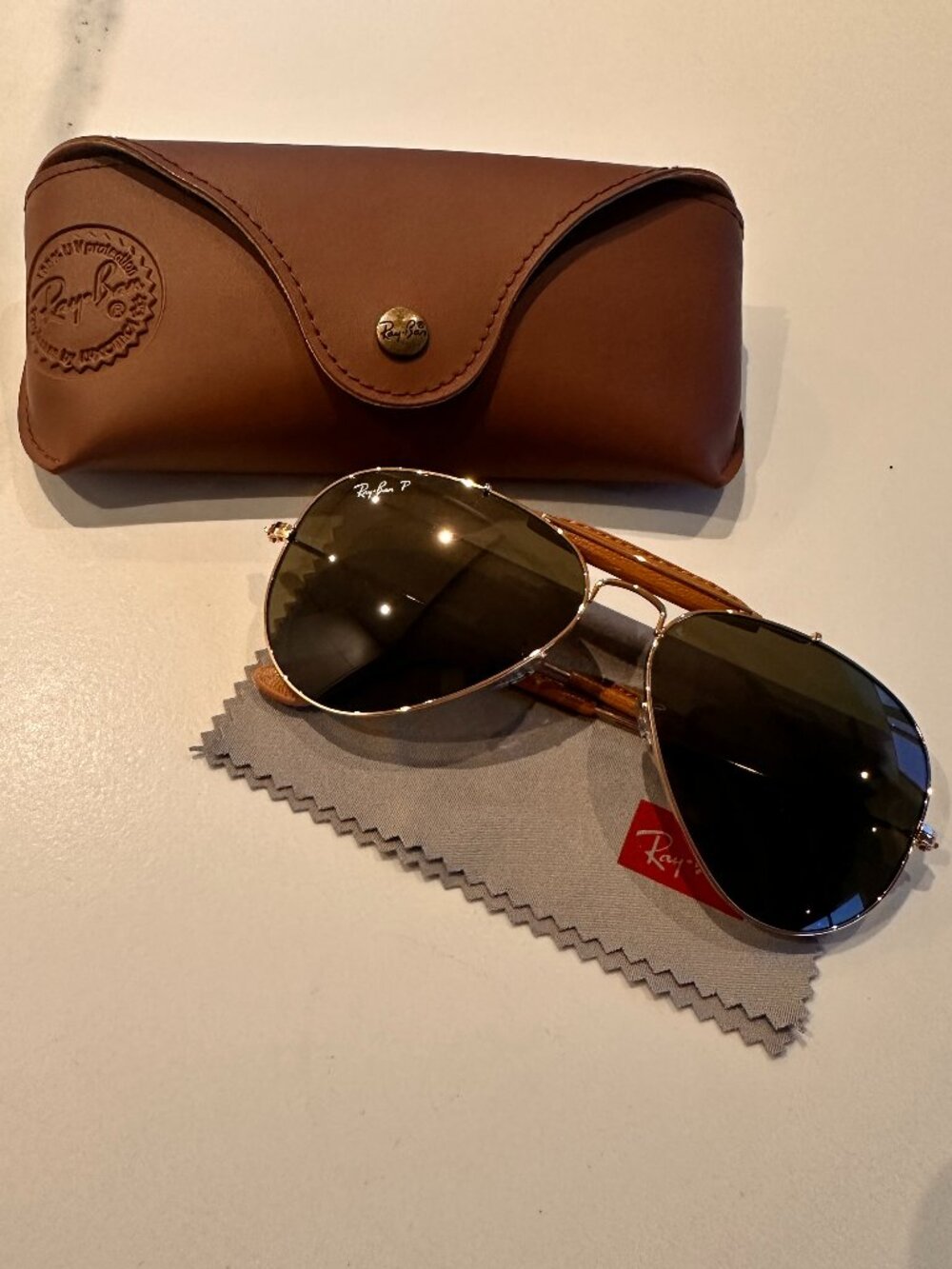 Ray-Ban Outdoorsman Craft Polarized Aviator Sunglasses RB3422Q - MINT